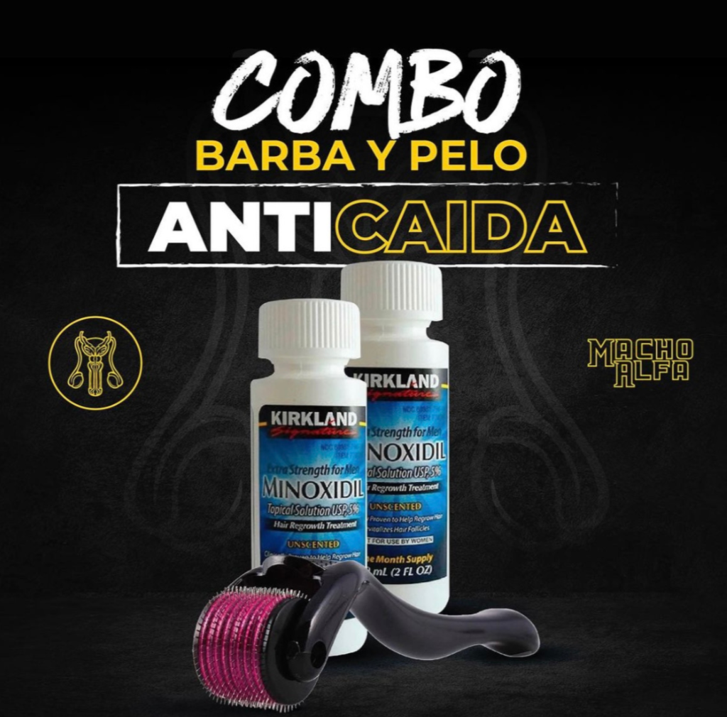 KIT CRECIMIENTO 2 MINOXIDIL + DERMAROLLER
